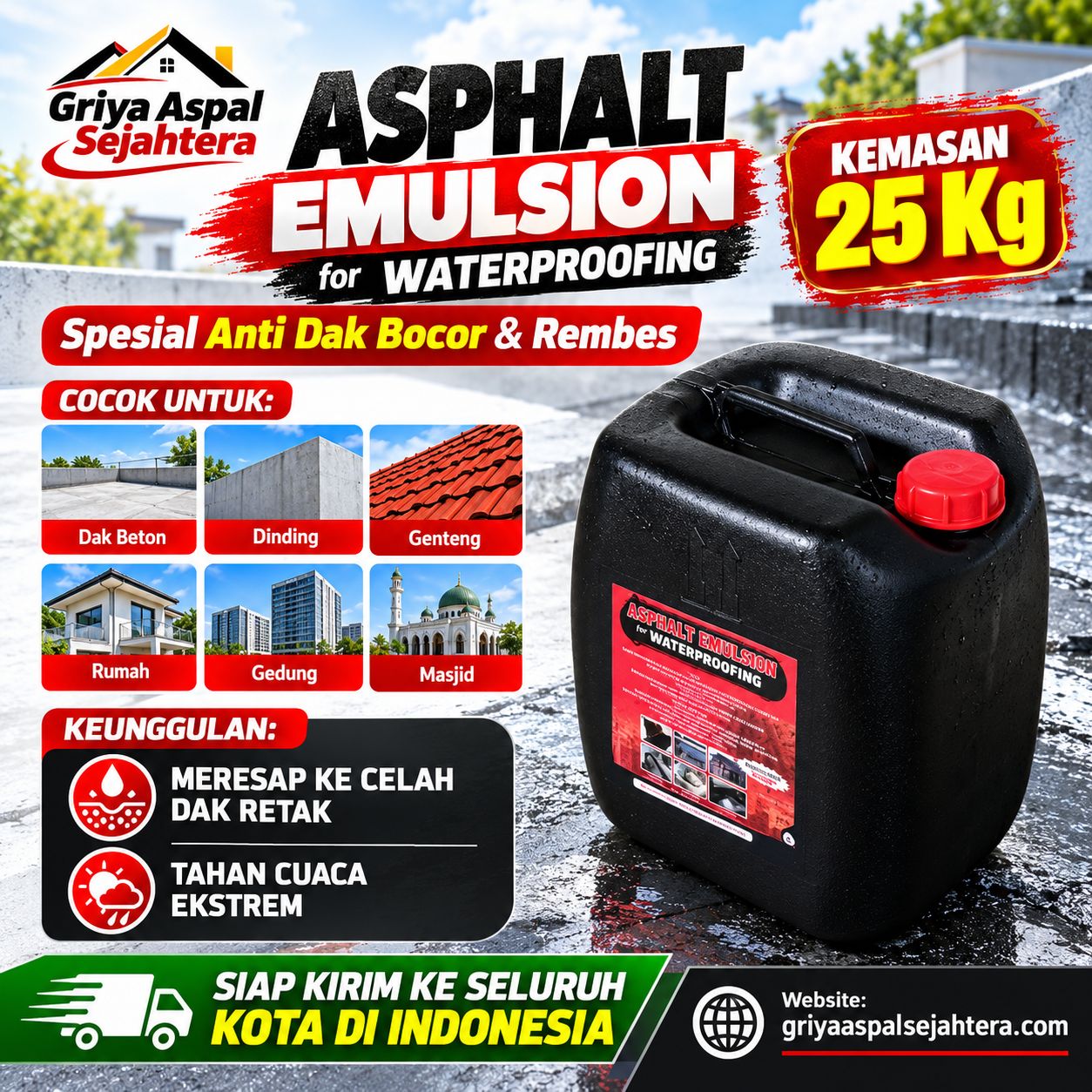 Aspal Cair 25kg